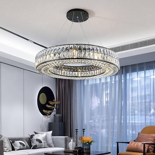 Bacci Crystal Modern Chandelier-DWHOME