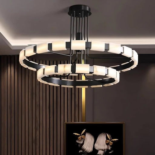 Villa Marble Mid-Century Modern Chandelier-DWHOME