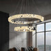 Bacci 2-Tier Crystal Ceiling Chandelier-DWHOME