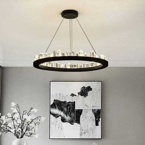 Villa Collection Crystal Wheel Chandelier-DWHOME