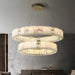 Natural Marble & Crystal Modern Ceiling Light Fixture - DWHOME