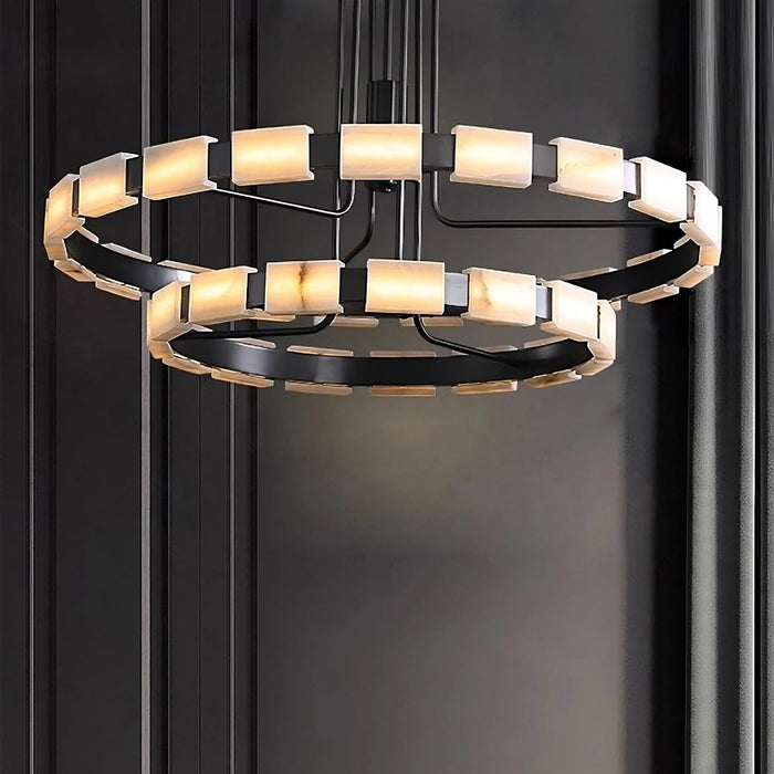 Villa Marble Mid-Century Modern Chandelier-DWHOME