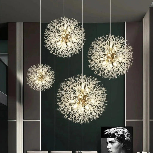 El Sol Crystal Dandelion Lighting Fixture - DWHOME