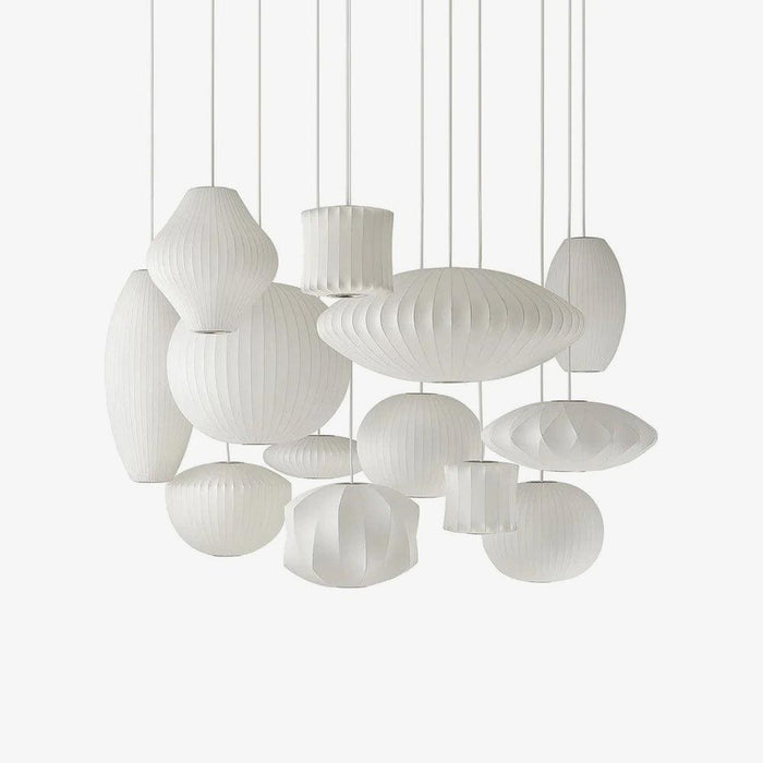 Bubble Mulberry Silk Pendant Lamp-DWHOME