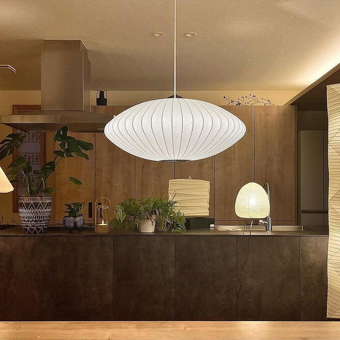 Bubble Mulberry Silk Pendant Lamp-DWHOME