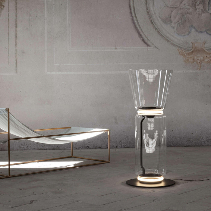Bamboo Glass Floor Lamp-DWHOME
