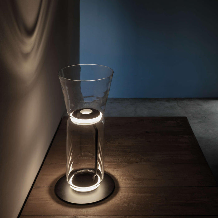 Bamboo Glass Floor Lamp-DWHOME