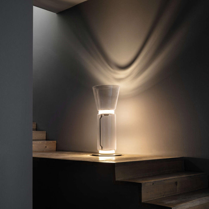 Bamboo Glass Floor Lamp-DWHOME