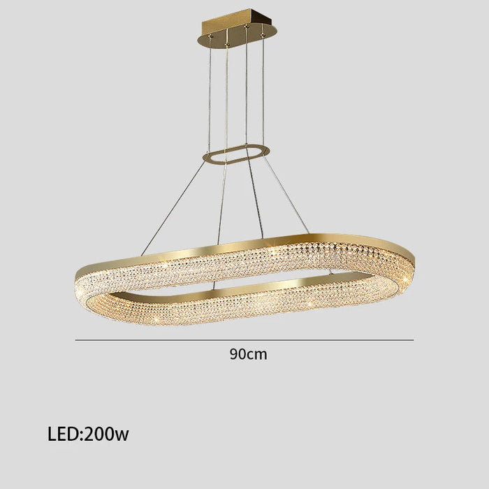 Bergamo Crystal Dining Room Chandelier-DWHOME