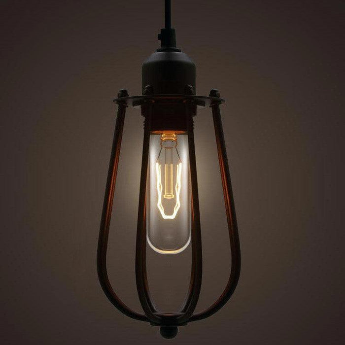 Pear Caged Bulb Industrial Pendant Light - DWHOME