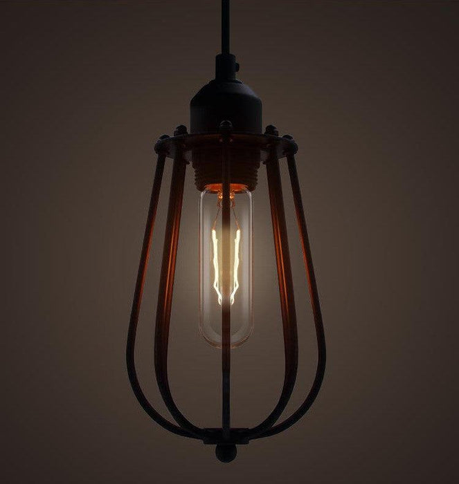 Pear Caged Bulb Industrial Pendant Light - DWHOME