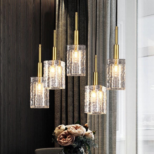 Copper & Crystal Pendant Lights For Kitchen-DWHOME