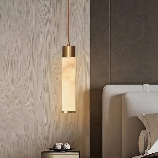 Moonshade Natural Marble Pendant Light Fixture-DWHOME