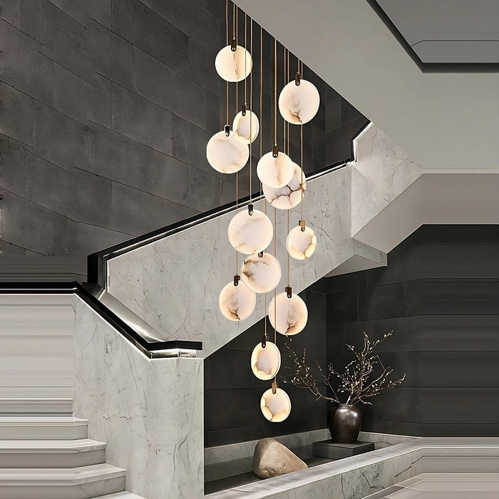 Moonshade Natural Marble Pendant Light Fixture - DWHOME