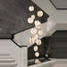 Moonshade Natural Marble Pendant Light Fixture - DWHOME