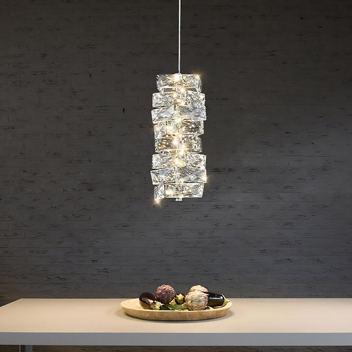 Bacci Crystal Pendant Light Fixture - DWHOME