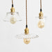 Petunia Glass Mid Century Brass Pendant Light - DWHOME