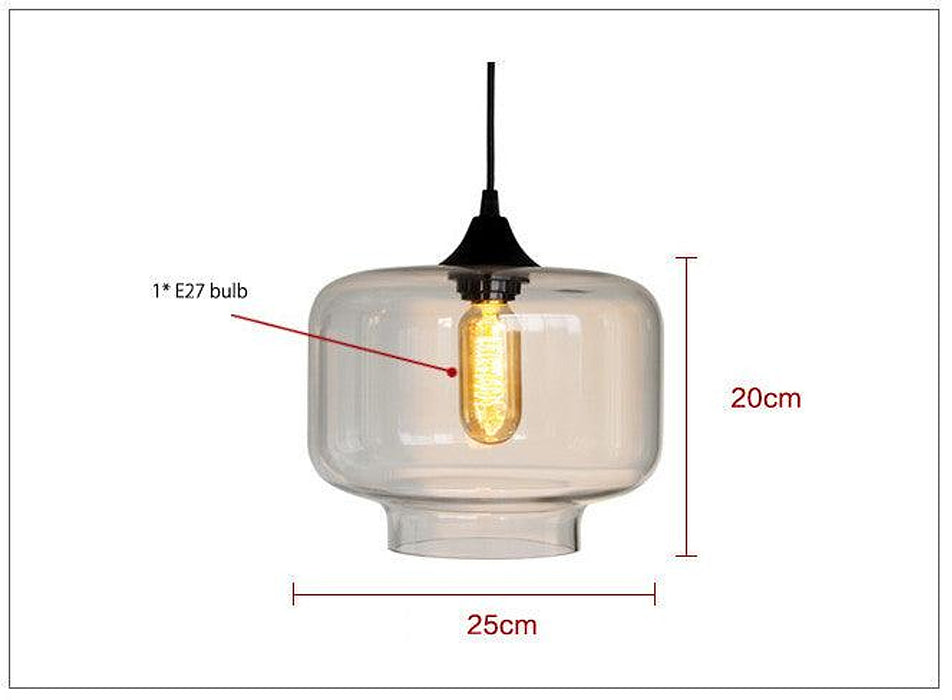 Positano Glass Shade Pendant Light-DWHOME