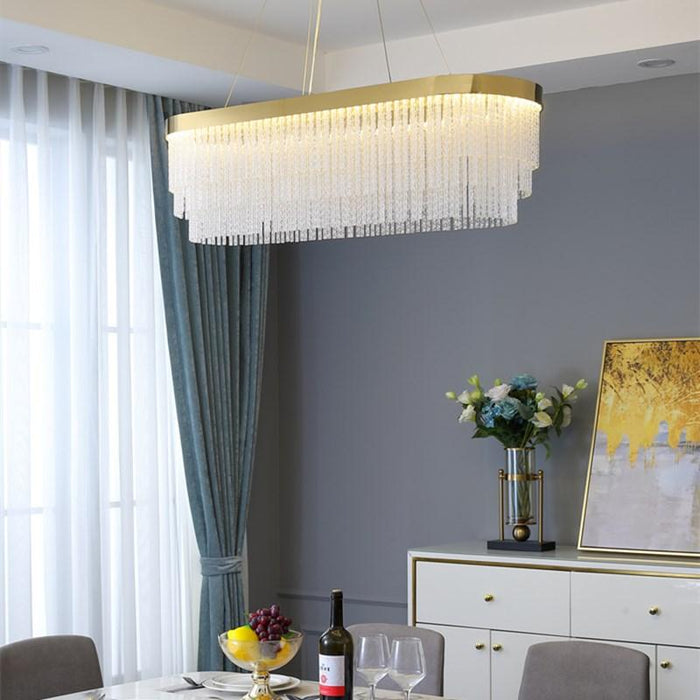 Ivetri Glass Modern Chandelier - DWHOME