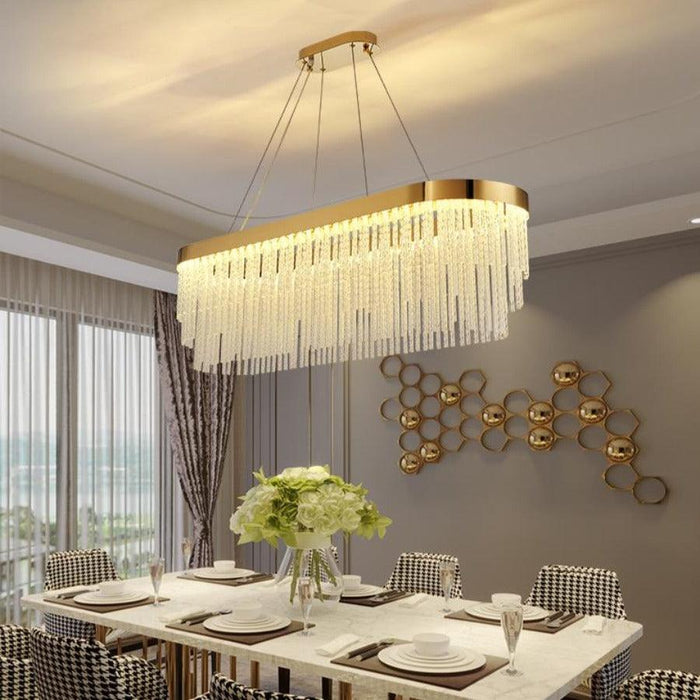 Ivetri Glass Modern Chandelier - DWHOME