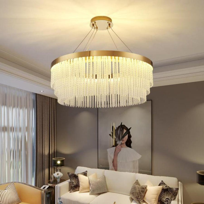 Ivetri Glass Modern Chandelier - DWHOME