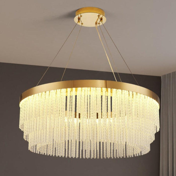 Ivetri Glass Modern Chandelier - DWHOME