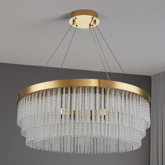 Ivetri Glass Modern Chandelier - DWHOME