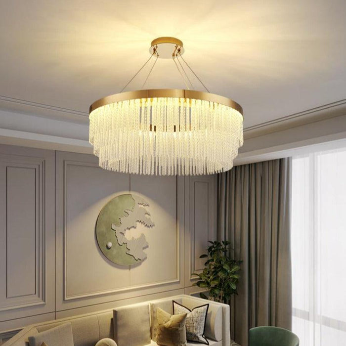 Ivetri Glass Modern Chandelier - DWHOME