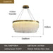 Ivetri Glass Modern Chandelier - DWHOME