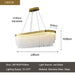Ivetri Glass Modern Chandelier - DWHOME