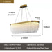 Ivetri Glass Modern Chandelier - DWHOME