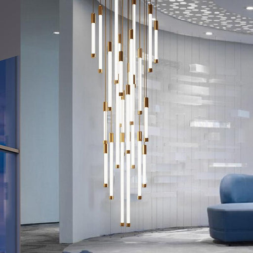 La Barra Duplex Staircase Foyer Chandelier-DWHOME