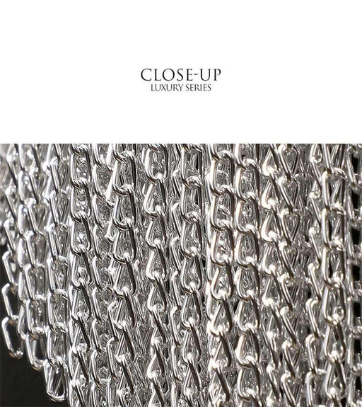 Cadena Aluminum Chain Tassel Wall Sconce-DWHOME