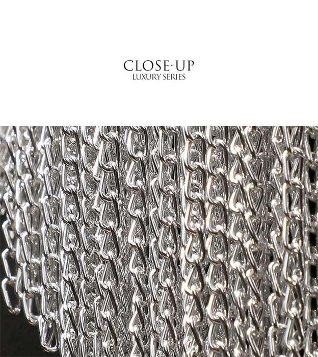 Cadena Aluminum Chain Tassel Wall Sconce - DWHOME