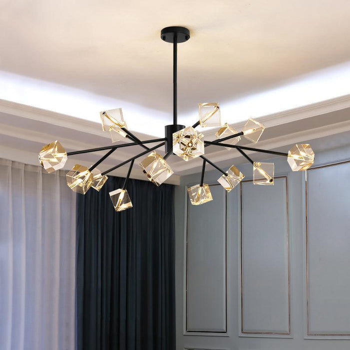 Diamante Crystal Chandelier, Black - DWHOME