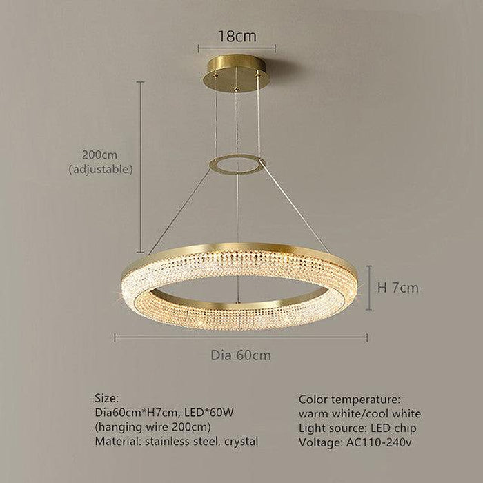 Bergamo Collection Modern Crystal Chandelier-DWHOME