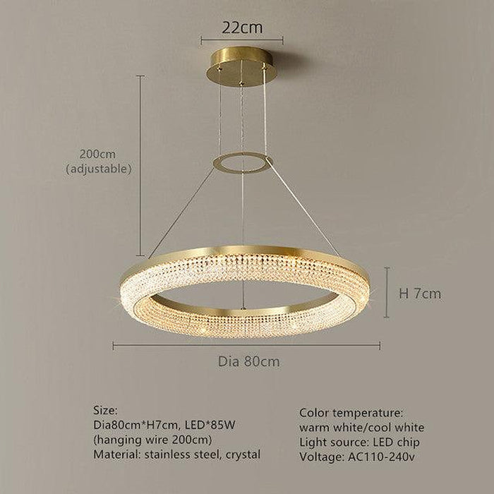 Bergamo Collection Modern Crystal Chandelier-DWHOME