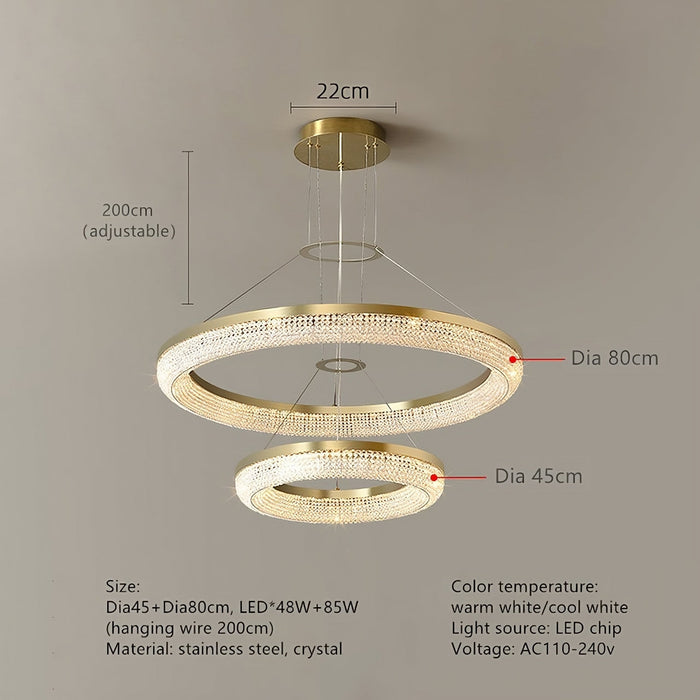 Bergamo Crystal Chandelier-DWHOME
