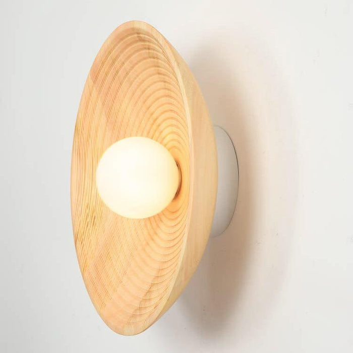 Longleaf Wooden Plate Simple and Elegant Wall Light - DWHOME