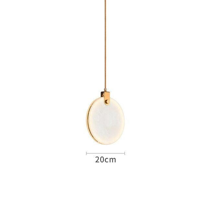 Moonshade Natural Marble Kitchen Island Light Fixture-DWHOME