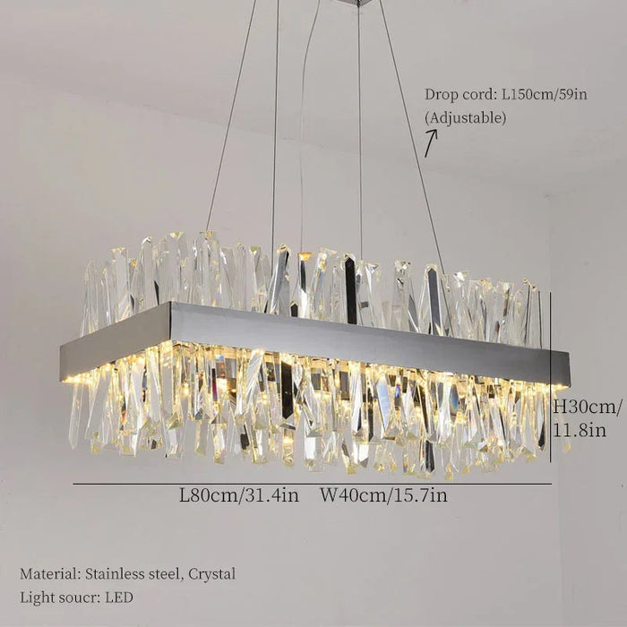 Calvi Crystal Dining Room Chandelier-DWHOME
