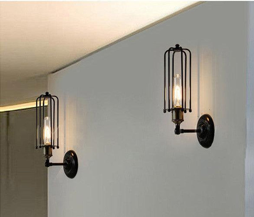 Pencil Cage Industrial Retro Vintage Wall Light-DWHOME