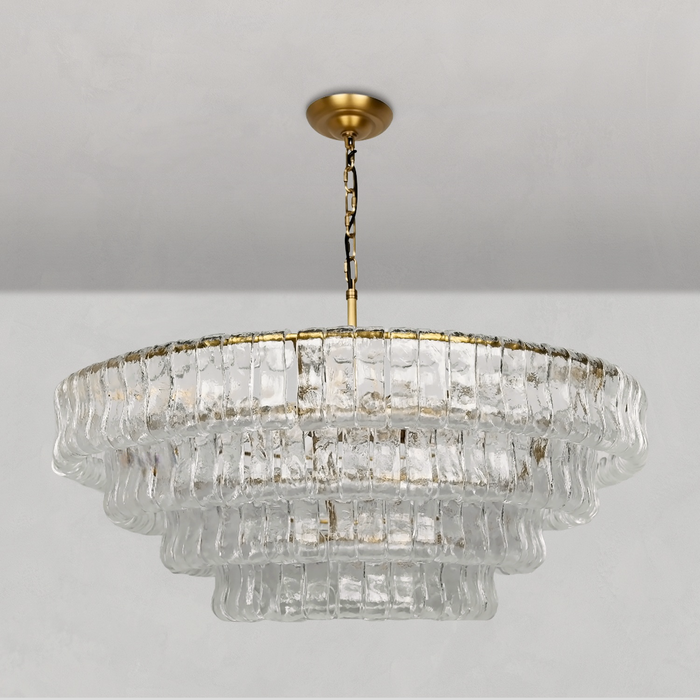 Ghiaccio Round Chandelier 36''48''-DWHOME