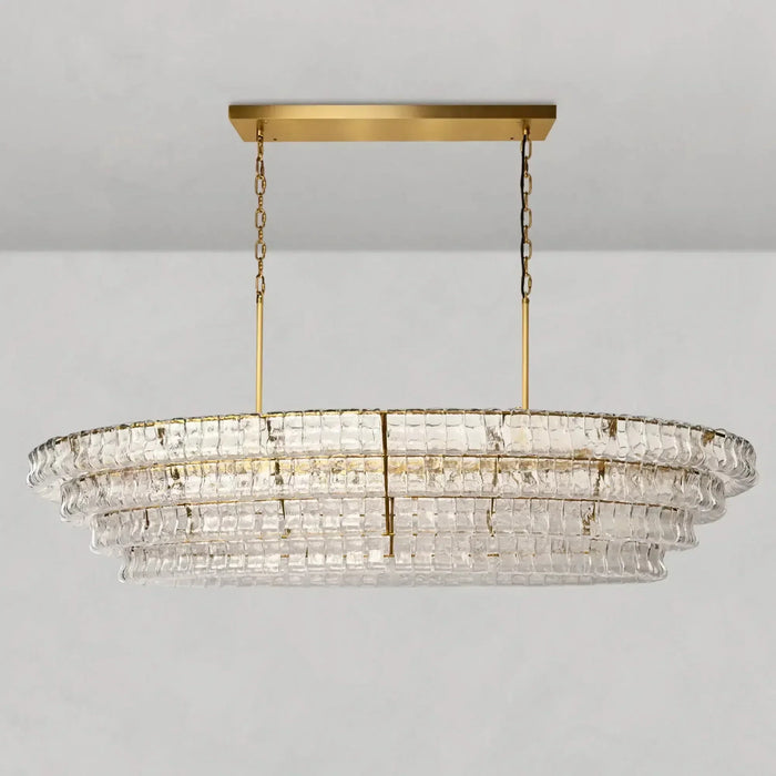Ghiaccio Oval Chandelier 54''65''-DWHOME