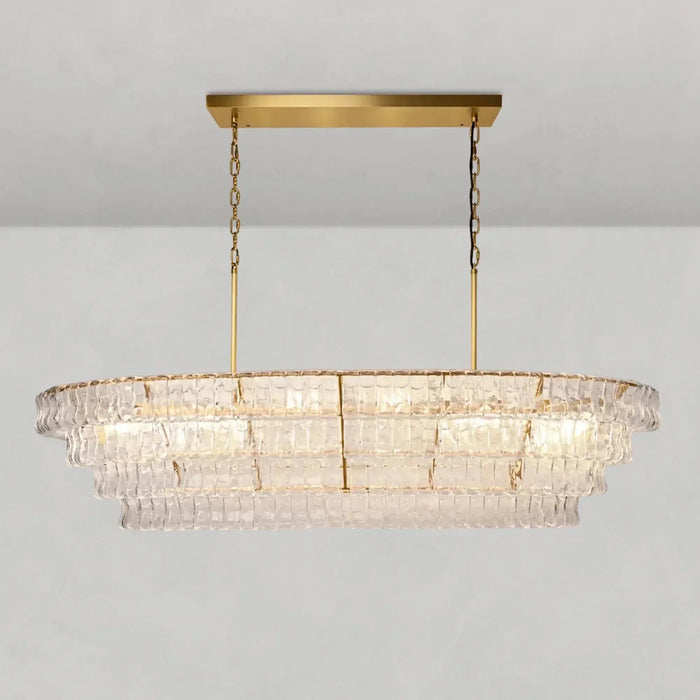 Ghiaccio Oval Chandelier 54''65''-DWHOME