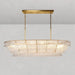 Ghiaccio Oval Chandelier 54''65''-DWHOME