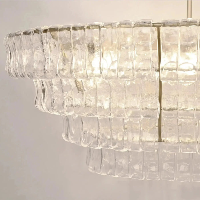 Ghiaccio Oval Chandelier 54''65''-DWHOME