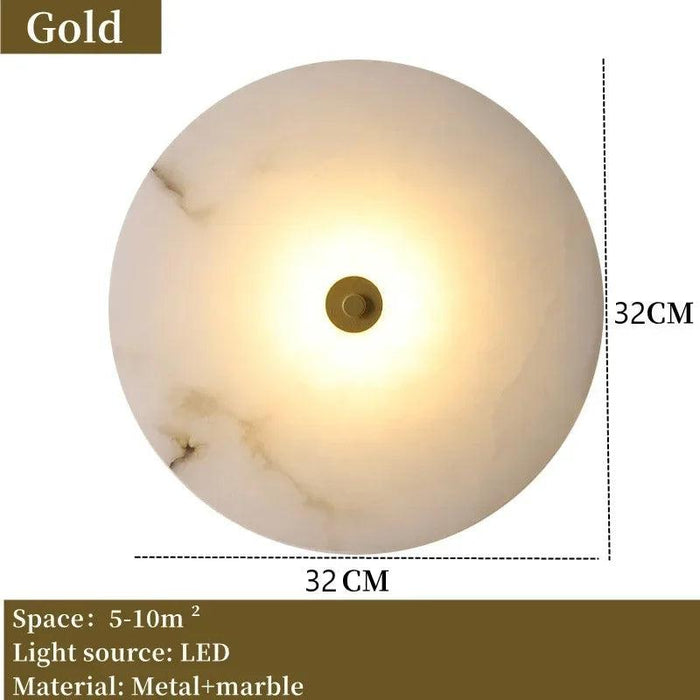 Moonshade Natural Marble Wall Sconce - DWHOME