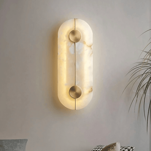 Moonshade??Natural Marble Wall Sconce-DWHOME