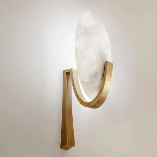 Natural Marble & Copper Sconce Light-DWHOME